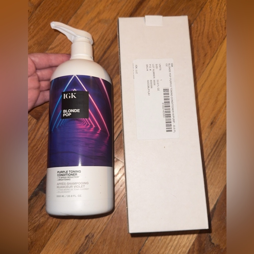 FINAL PRICE NWB IGK Blonde Pop Purple Toning Conditioner w/ Pump
